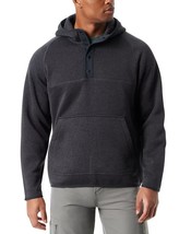 Bass Outdoor Hoodie Men&#39;s Medium Black Beauty Regular-Fit Mixed-Media 1/... - $34.00