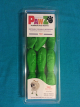 Paw Z Rubber Dog Boots - 12 Tiny Green - New - Free Shipping - £9.53 GBP