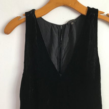 T Babaton Shirt L Black Velvet V Neck Sleeveless Pullover Top Bra Snaps Casual - £14.86 GBP
