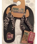 Sanuk Women&#39;s Yoga Mat Slinger Prints Zebra Sandal/Flip Flops NEW w/Tags... - £22.21 GBP