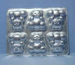 Wilton 6 Mini Bears Cake Pan 2105 4497  1991 - $9.99