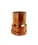 7/8&quot; x 3/4&quot; Copper Female Adapter C x F (SWEAT C x FNPT) PIPE - £15.28 GBP