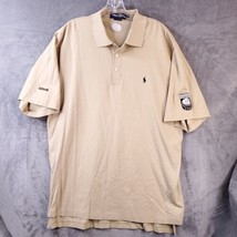 Buick Open Shirt Men's Large Junior Ralph Lauren Polo Tan AJGA Golf Week - $14.47