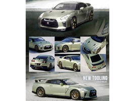 Nissan GT-R R35 RHD Millennium Jade Green Metallic 1/64 Diecast Model Car - £25.93 GBP