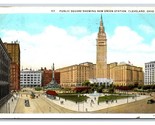 Public Square Union Terminal Cleveland Ohio OH WB Postcard V21 - $2.92