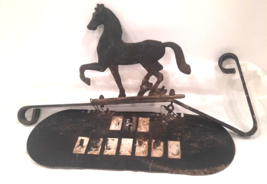 Vintage Cast Iron Horse House Marker Equestrian Sign 1950s Rustic Rusty - £69.87 GBP