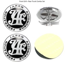 Universal Japan Automobile Federation JAF Badge For Front Grille+Rear Trunk - £14.22 GBP