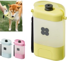 Dog Water Bottle for Walking,Foldable Portable Dog Water Bottle for Dog (Yellow) - £11.40 GBP