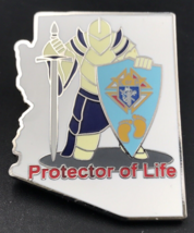 Knights of Columbus Protector of Life Enamel Pin 1.25&quot; x 1.5&quot; - £7.56 GBP