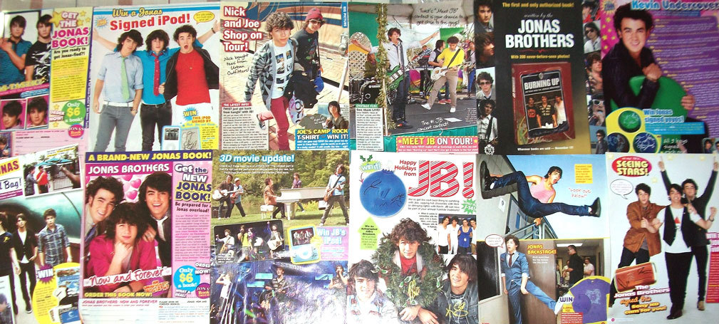 JONAS BROTHERS ~ 12 Color ADVERTISEMENTS Kevin, Joe, Nick, 2008-2009 ~ C... - $7.52