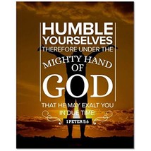 Express Your Love Gifts Bible Verse Canvas Mighty Hand of God 1 Peter 5:... - $69.29