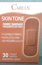 Careus - Skin Tone Fabric Bandages Brown, 30 Count, Assorted sizes - £5.20 GBP