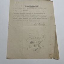 Antique Letter Mill Creek Lumber Company 1921 Ringgold Louisiana Masonic... - $31.60 CAD