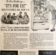 1947 Kelvinator C-9 Refrigerator Frozen Chest Advertisement Appliances D... - £15.33 GBP