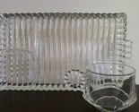Vintage Hazel Atlas Glass ~ 6 Piece Party ~ Snack Set ~ 3-Cups ~ 3-Plate... - £35.87 GBP