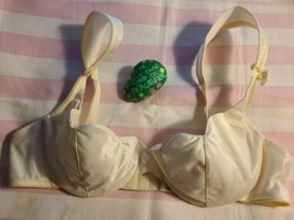 Vtg NOS Lilyette La Difference Lace Push-Up Padding Add a Cup White NWT 34C - $21.35