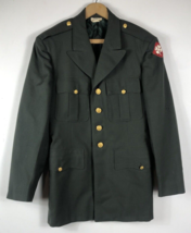 Korean Conflict War Military 4th US Army Dress Jacket Patches Green Vtg Genuine - £133.49 GBP