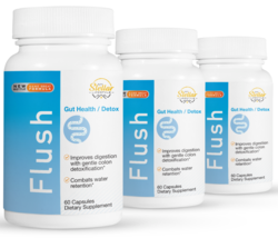 3 Pack Flush, helps digestion detox &amp; combats water retention-60 Capsule... - $98.99