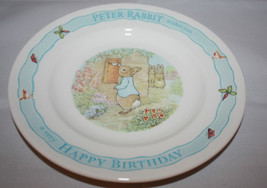 Wedgwood Peter Rabbit  Frederic Warne&amp;co Happy Birthday Plate 1996 England   - £22.35 GBP