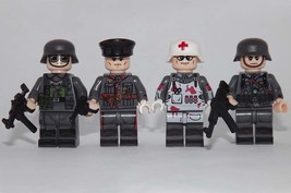 Gift Minifigure German WW2 Set A Doctor Officer Army Soldier Set Fast Ship - £19.90 GBP