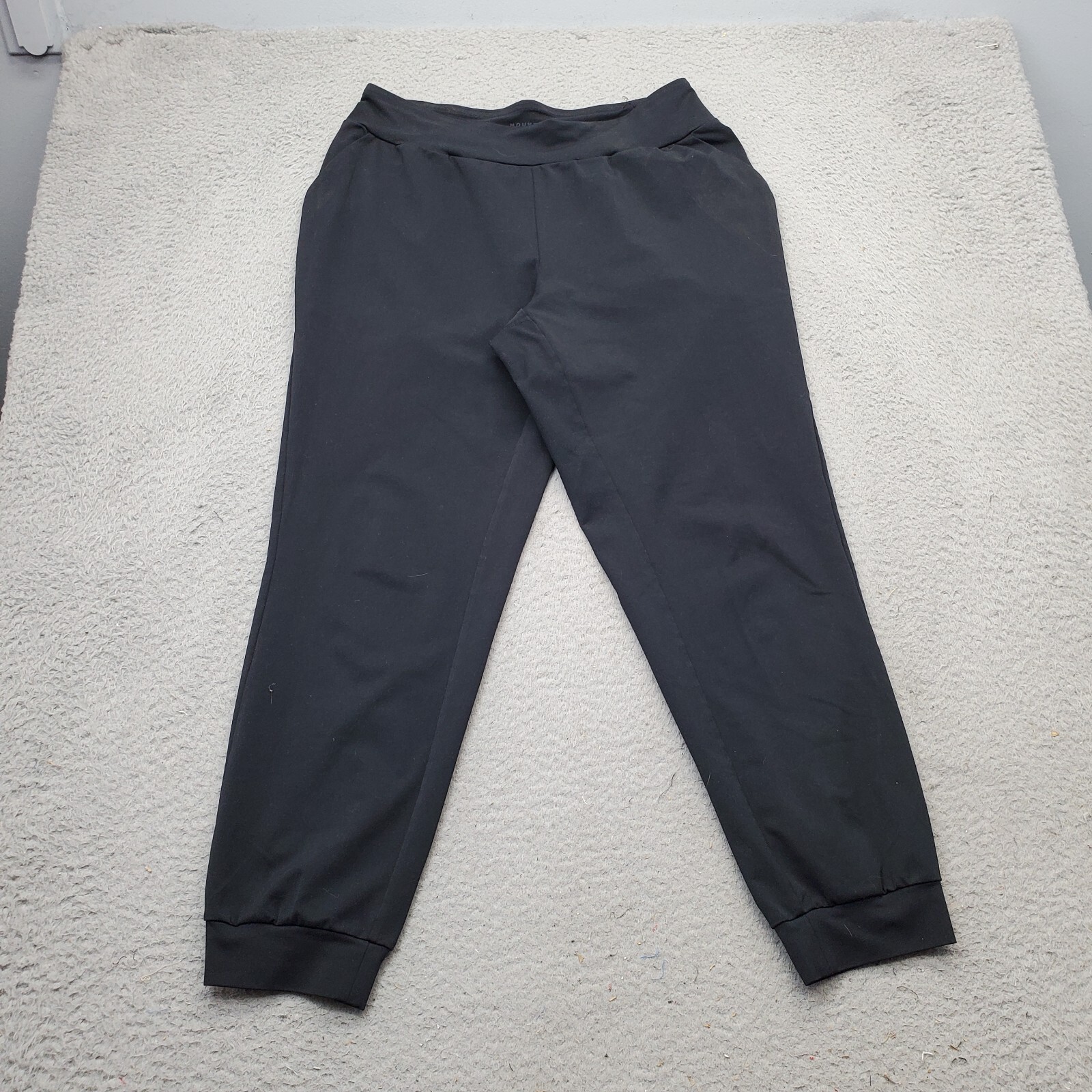Mountain Hardwear Jeggings Pants Women&#39;s Medium Black Elastic Waist Tape... - £20.10 GBP
