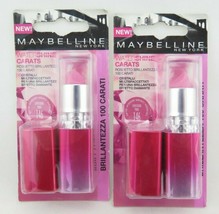 Maybelline Watershine &amp; Watershine Carats Lipstick *choose your shade*Twin Pack* - $11.96