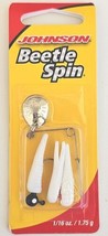 Johnsons BSVP1/16WRD Original Beetle Spin 1/16 oz White Red Dot  - $5.93