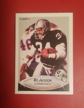 1990 Fleer Football Bo Jackson #256 Los Angeles Raiders. FREE SHIPPING - £1.98 GBP