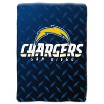 SAN DIEGO CHARGERS NFL SOFT PLUSH NORTHWEST THROW BED BLANKET TWIN SIZE 60x80 in