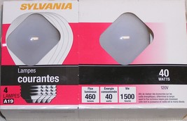 Sylvania 40 Watt 120 Volt A19 Frosted Incandescent Light Bulbs Lamps 4 Pack - $218.99 MXN