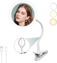 The Travel Makeup Mirror (10X Magnifying Clip On Gooseneck) Is A 6 Point 5&quot; - £40.99 GBP