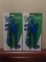 Safety Point Compass- Office Works Lot of 2 Brand NEW Pencil Inch / Metr... - $9.47