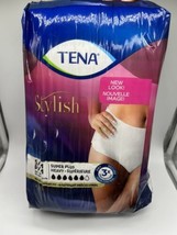 S/M Tena Stylish Incontinence Underwear 18ct Super Plus Heavy White COMB... - $5.99