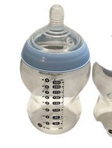 Tommee Tippee Baby Bottles 9oz Set of 2 w/ Extra Nipples Blue Used image 6