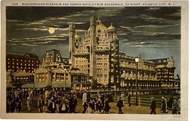 Marlborough Blenheim Dennis Hotel Atlantic City New Jersey vintage postcard 1926 - £11.00 GBP
