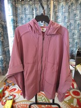 Rose Terry Knit Zip Cape Jacket Boutique Exclusive Small - $40.16