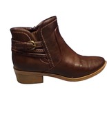 Baretraps Medley Ankle Bootie Womens Size 8M Brown Manmade Block Heel Si... - $641.85 MXN