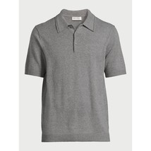 Free Assembly Men&#39;s Sweater Polo Shirt Short Sleeves Grey Size XXL XX-Large NEW - £15.49 GBP
