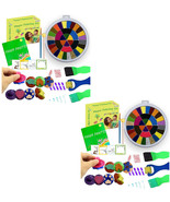 2 Washable Toddler Finger Painting Kit - 36 Color Ink Pad Finger Paintin... - $29.95