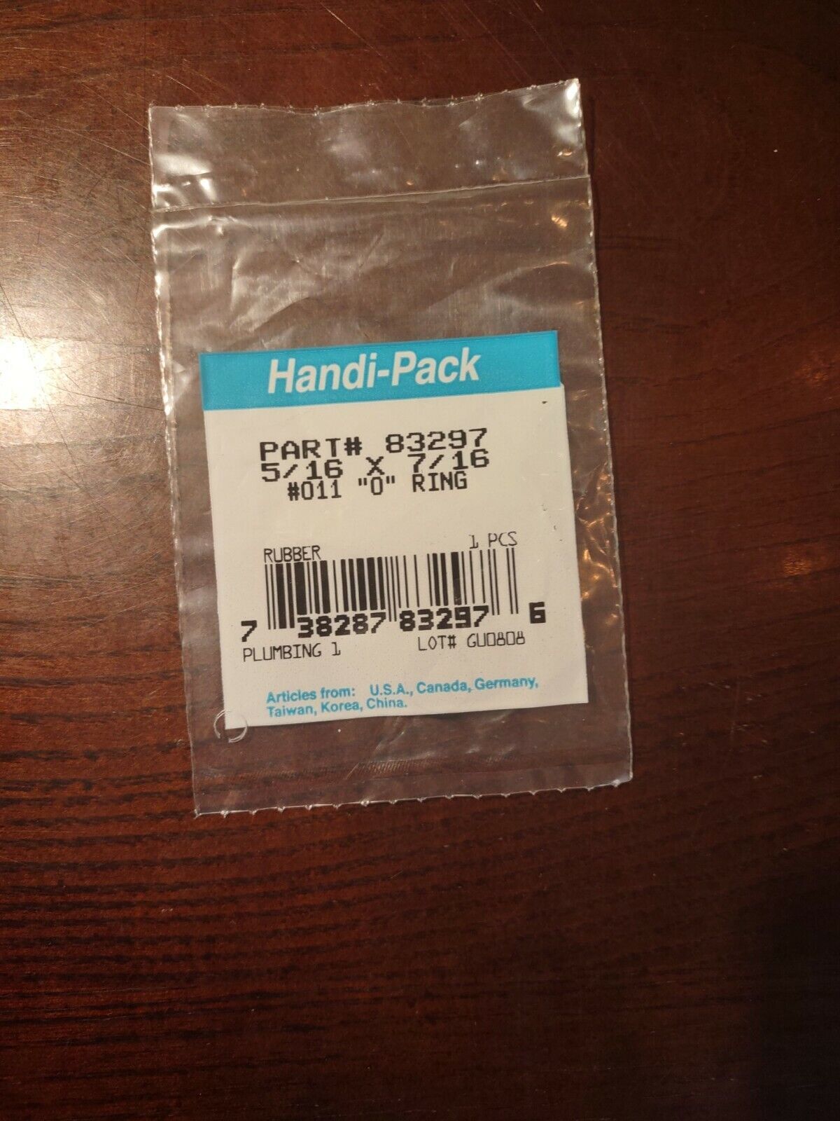 5/16&quot; x 7/16&quot; x 1/16&quot; Rubber O-Rings - $5.89