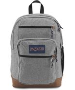 JanSport Cool Backpack 15-inch Laptop Sleeve Ergonomic Straps Grey Lette... - $52.87