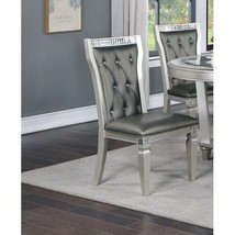 Traditional Dining Room Furniture Chairs Set of 2 Chairs Dark Gray - £270.75 GBP