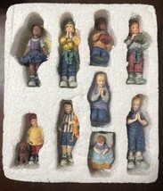 RARE HTF Dayton Hudson Christmas Youth Nativity Complete 9 Piece Set Excellent! - $161.45