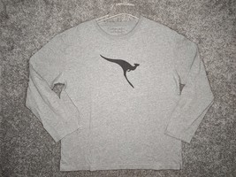 Morrissey for Qantas Shirt Adult L XL Gray Long Sleeve Flying Kangaroo A... - $14.99