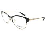 Coach Eyeglasses Frames HC 5111 9346 Black Gold Cat Eye Full Rim 53-17-140 - £58.38 GBP