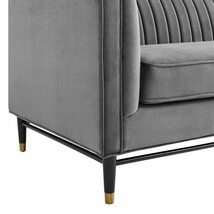 Sofa Channel Tufted Velvet Stain-Resistant Retro Deco Dense Plush Foam 9... - $1,159.89