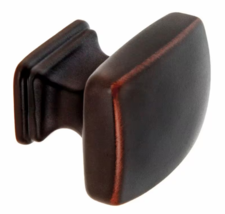 Sumner Street Grayson 1-1/4&quot; Oil Rubbed Bronze Rectangle Cabinet Knob RL020074 - £1.57 GBP