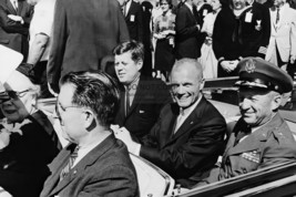 President John F Kennedy And John Glenn Nasa Astornaut In Car 4X6 Photo Postcard - £5.09 GBP