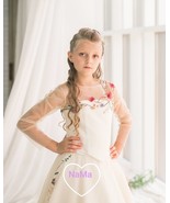 Made to order, Flower Girl Dress, Bridal gown, Birthday dress with Long ... - $199.00