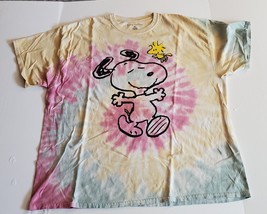 Peanuts Snoopy and Woodstock tie dye t-shirt Love Tribe - Juniors XL - £13.31 GBP